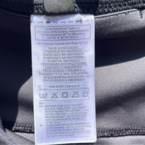 Adidas dark gray high rise tights leggings size XS - Picture 16 of 17